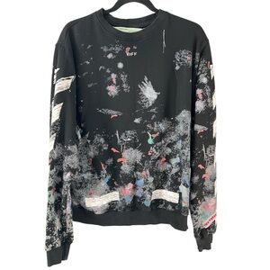 Main Label Off-White Galaxy Brushed Sweatshirt Virgil Abloh Size Small